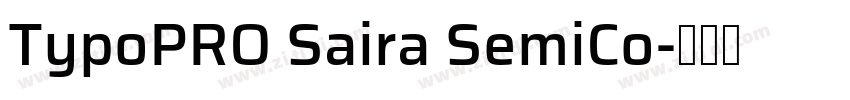 TypoPRO Saira SemiCo字体转换